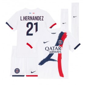 Paris Saint-Germain Lucas Hernandez #21 Auswärtstrikot 2024-25 Kurzarm (+ kurze hosen)